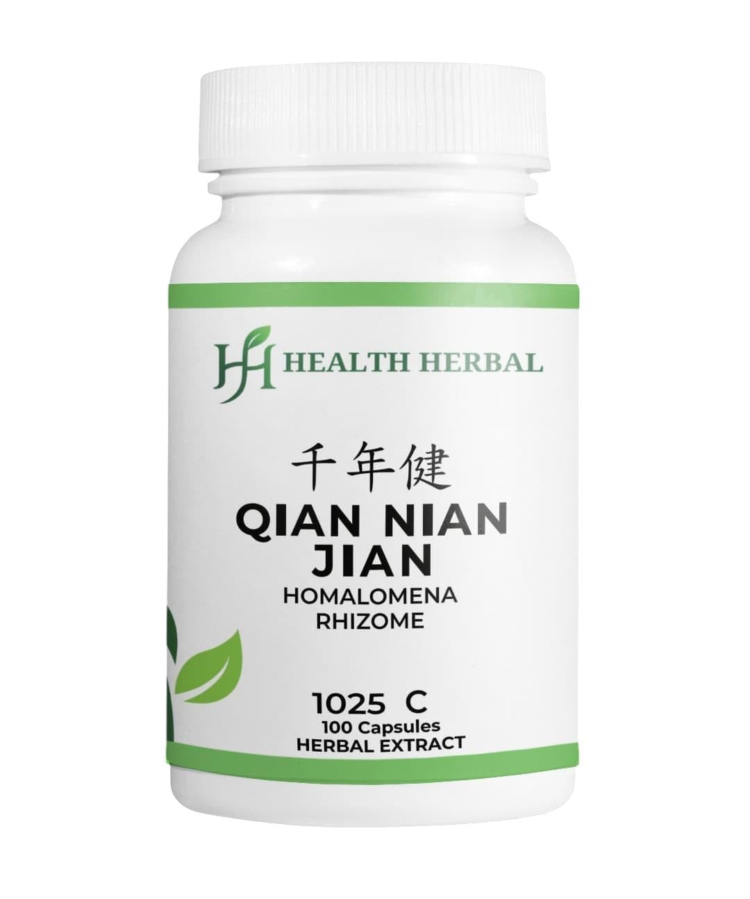 Health Herbal HH1025C Qian Nian Jian/Homalomena Rhizome 100 Capsules