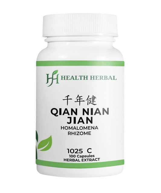 Health Herbal HH1025C Qian Nian Jian/Homalomena Rhizome 100 Capsules