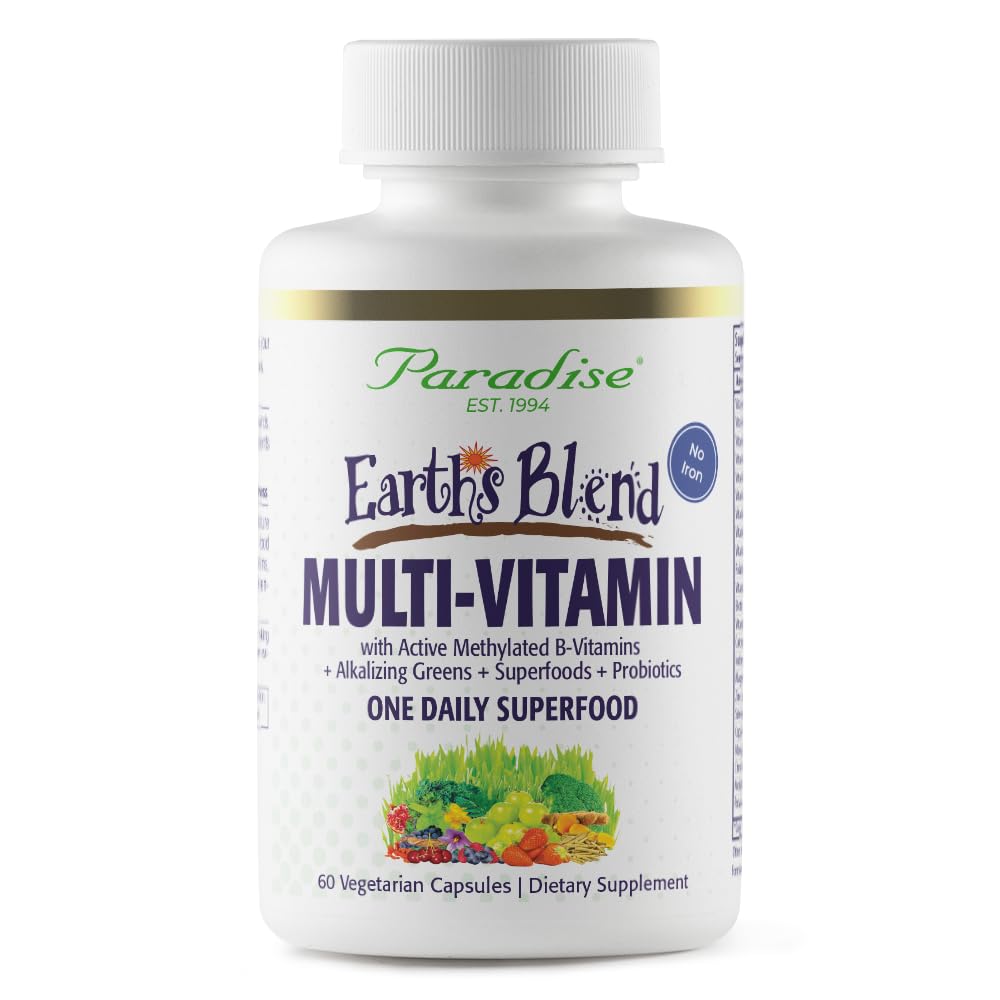 Paradise Herbs Earth's Blend Once Daily Multivitamin Capsules, 60 Count