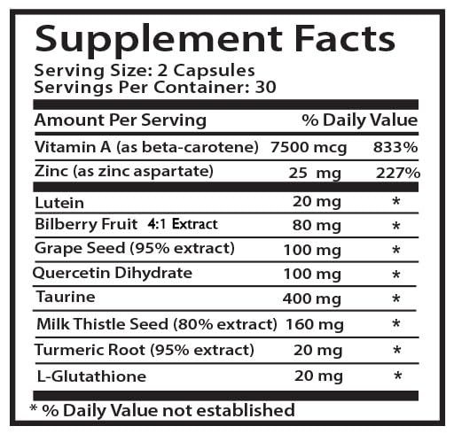 SWAN LIFE ESSENTIALS Eye Vision Supplement Capsule, 60 Capsules