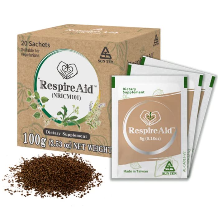 Sun Ten RespireAid All-Natural Lung Cleanse & Detox Powder 20 Sachets