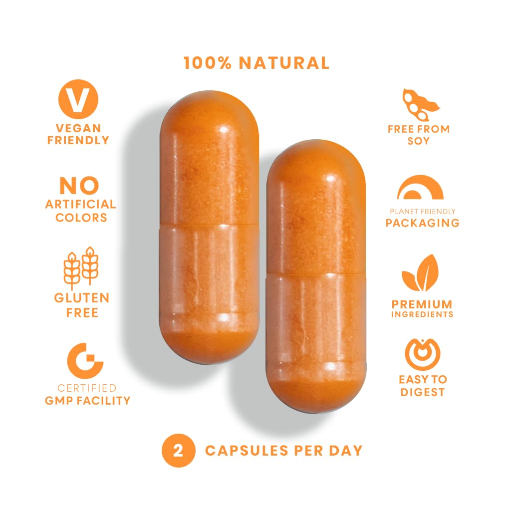 FEEL GOOD Turmeric Curcumin Capsules 60 Count