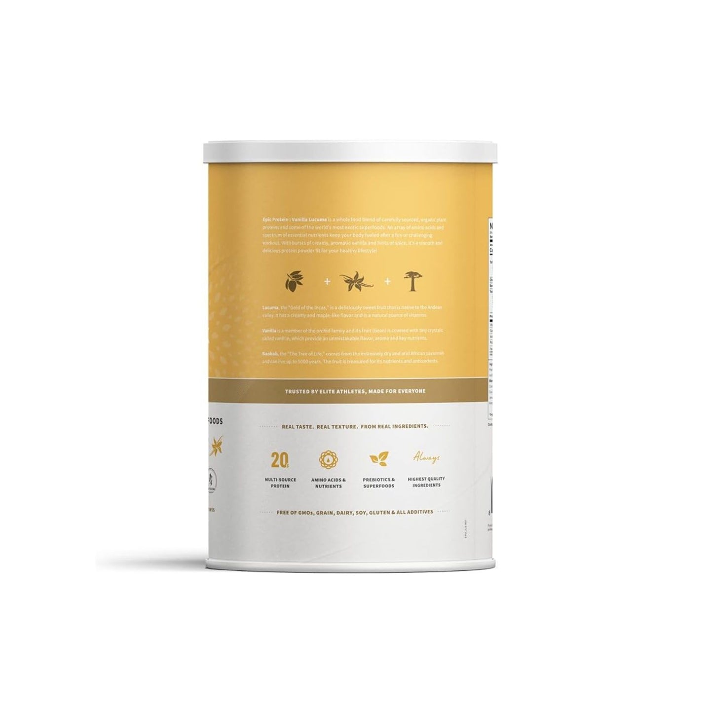 Sprout Living Epic Protein Plant Based Protein & Superfoods Vanilla Lucuma Powder, 32 Servings