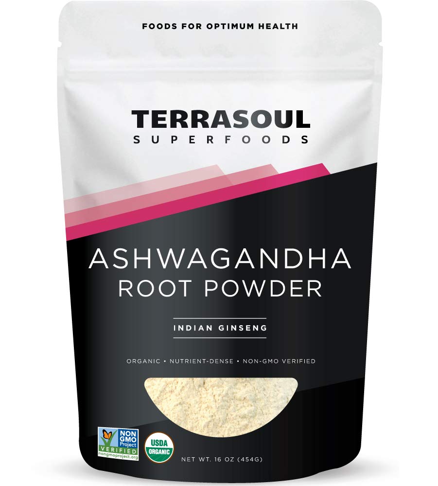 Terrasoul Superfoods Organic Ashwagandha Root Powder, 16 Ounce