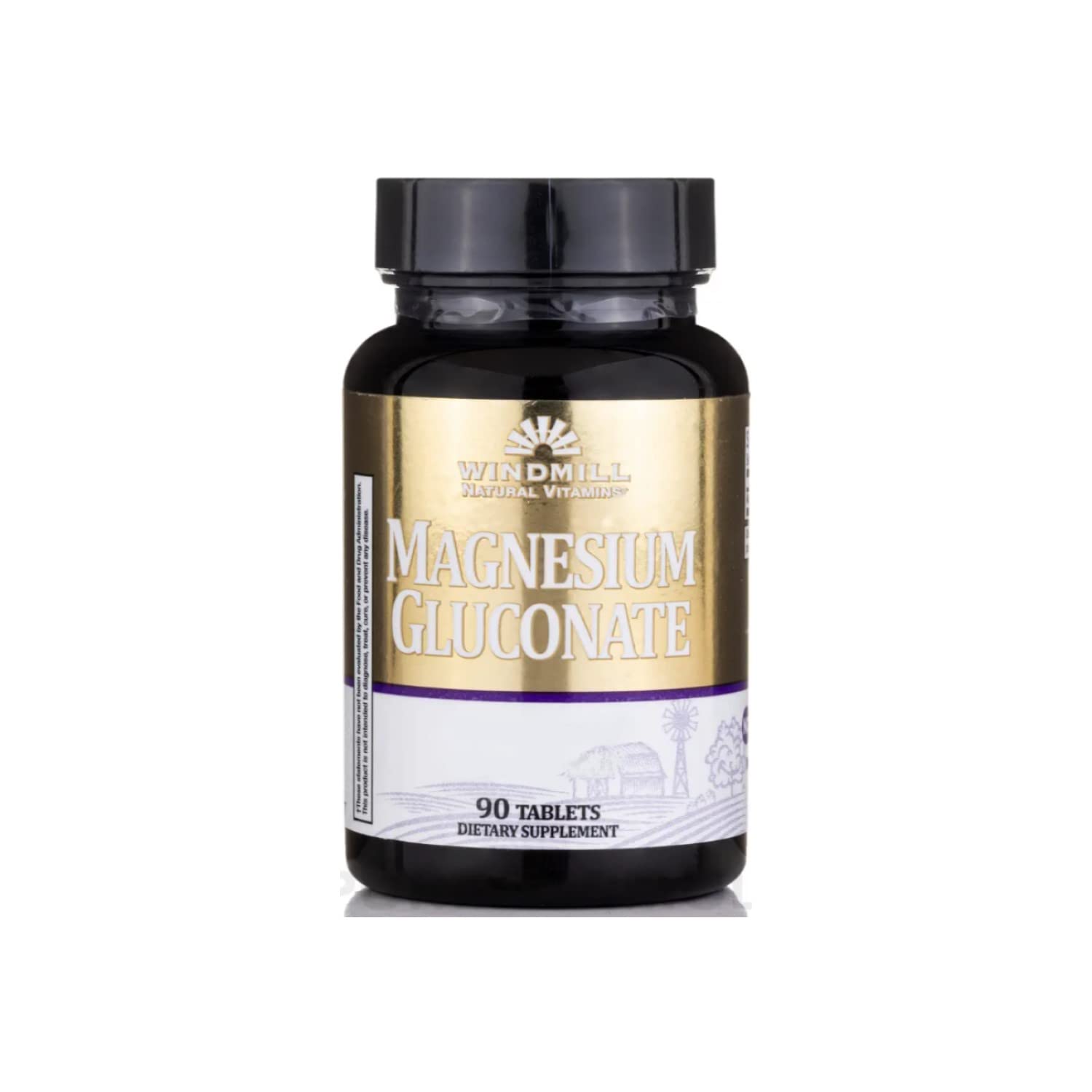 Windmill Magnesium Gluconate 500 mg Tablets, 90 Count