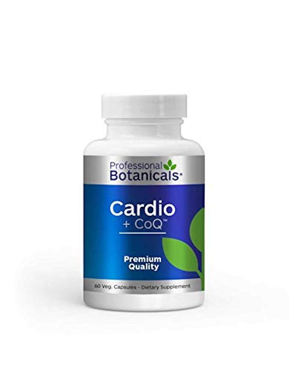 Professional Botanicals Cardio-CoQ CoQ10 Capsules, Vegan Coenzyme Q10 with Hawthorne Berry, Valerian Root & Cayenne Pepper, 60 Capsules