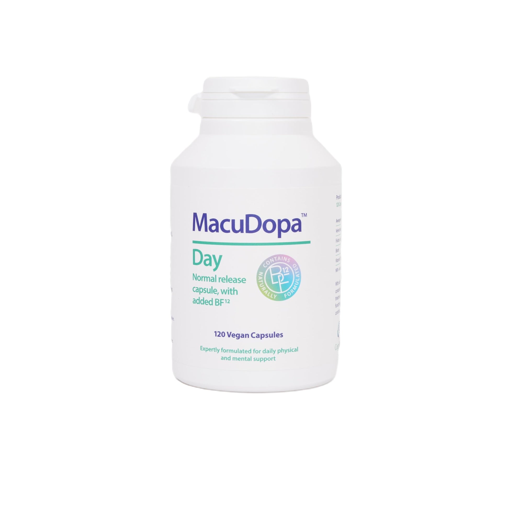 MacuDopa Day Capsules 700mg Proprietary Blend, 63% HPLC standardised Levodopa, 120 Veggie Capsules