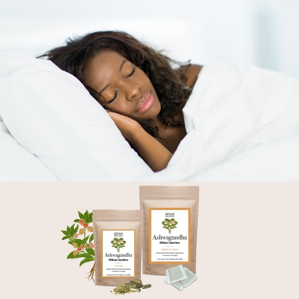 Selah Organics Natural Healing & Wellness Ashwagandha Capsules, 60 Count