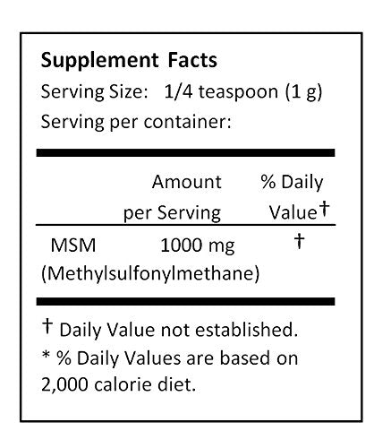 NuSci MSM (Methylsulfonylmethane) Pure Powder 35.7 oz