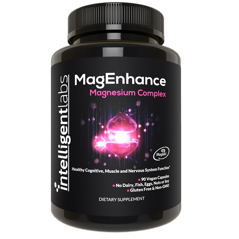 Intelligent Labs MagEnhance Magnesium Complex with Magtein L-Threonate Glycinate Capsule for Sleep, 90 Count