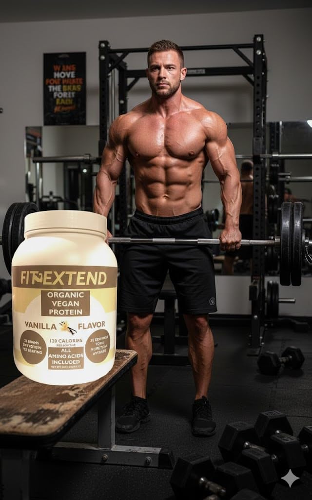 FIT EXTEND Vegan Protein Powder, 29 Servings