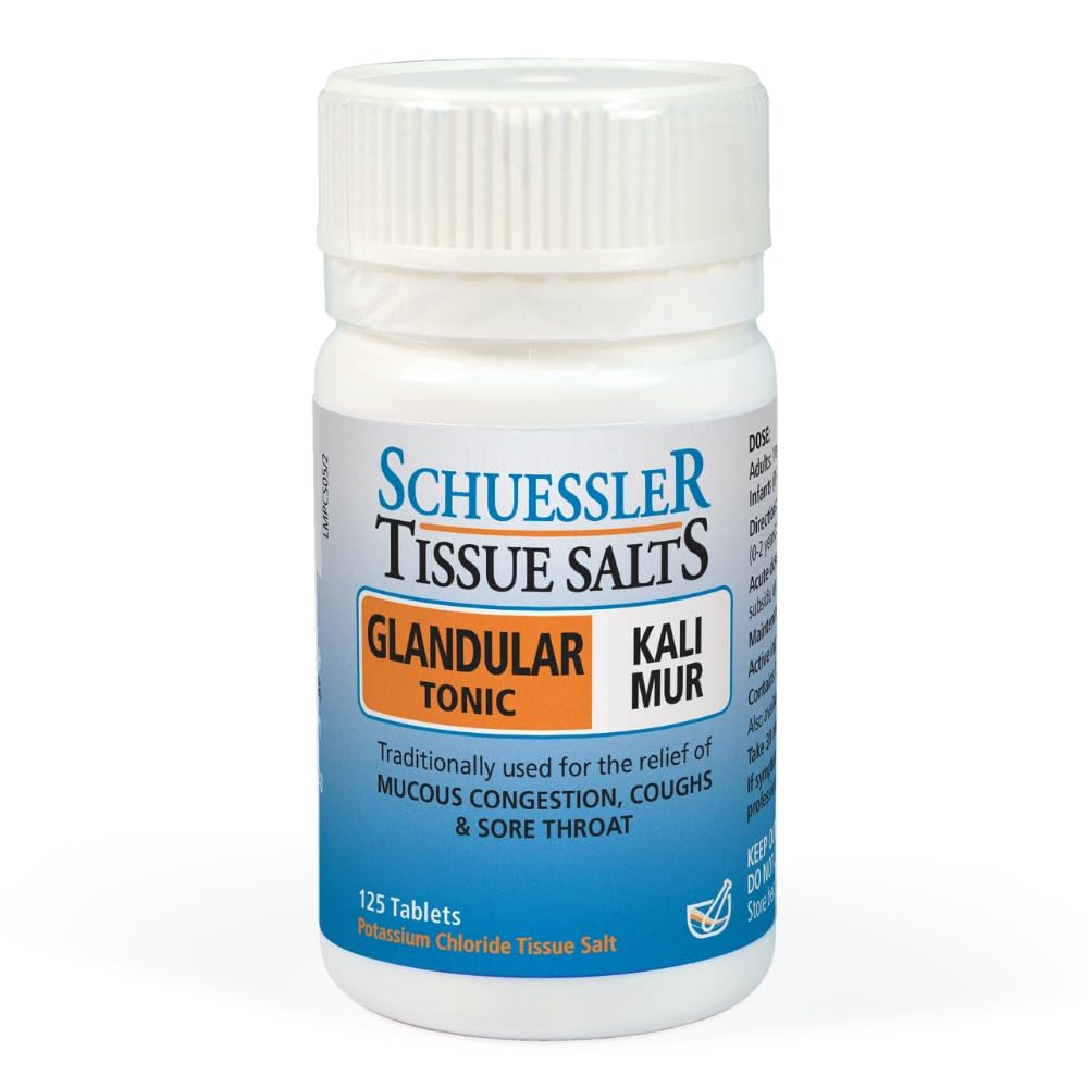 Schuessler Tissue Salts No. 5 Kali Mur 6X Cell Salts 125 Tablets