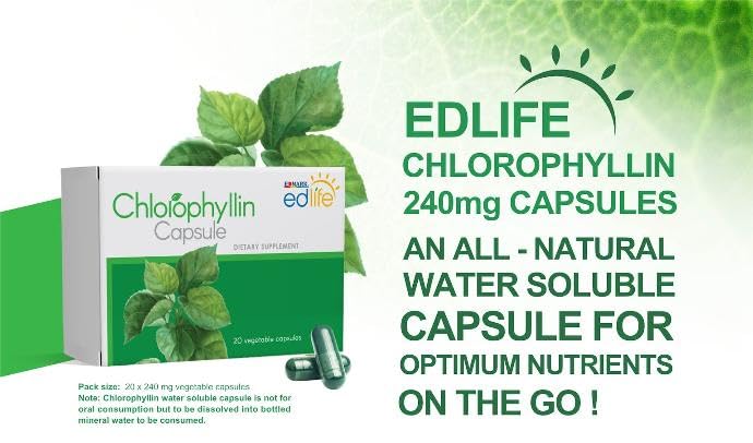 EDMARK EDLIFE Chlorophyllin 240mg Capsule, 20 Capsules