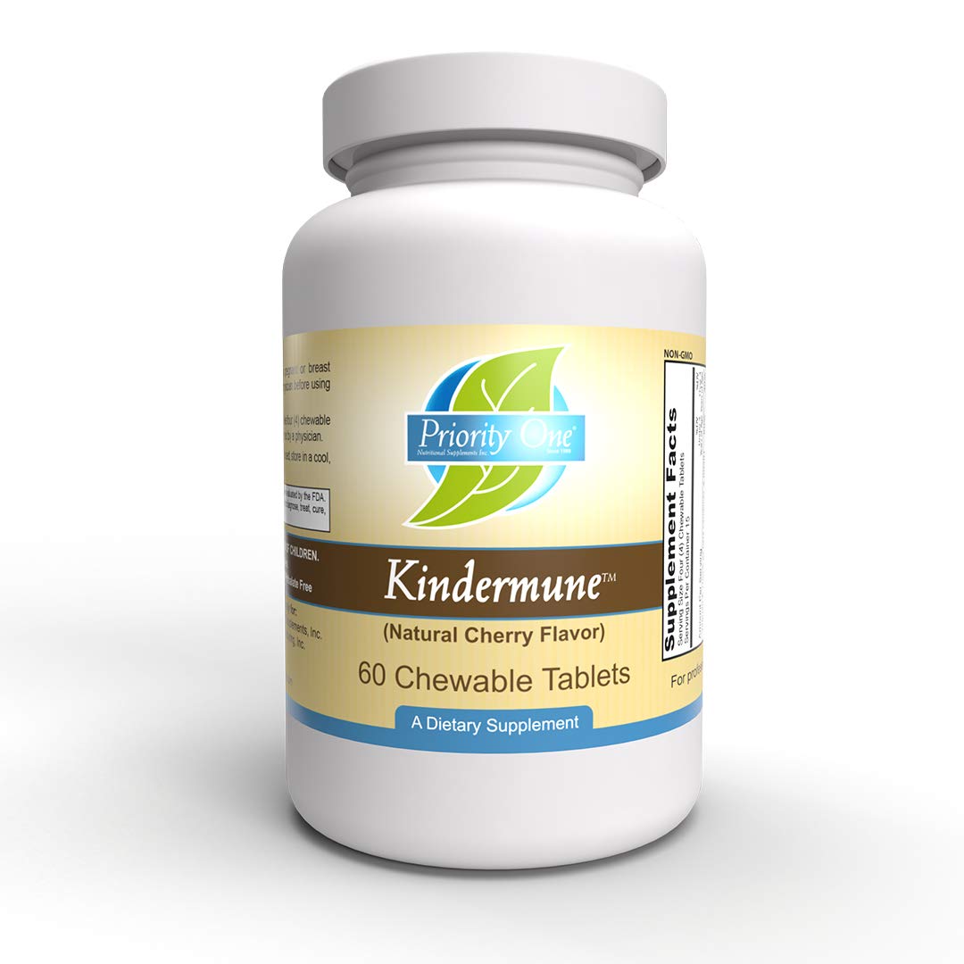 Priority One Kindermune Natural Cherry Flavor 60 Capsules