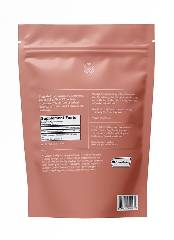 Be Well by Kelly LeVeque Creatine with Creavitalis Powder, 15.873
