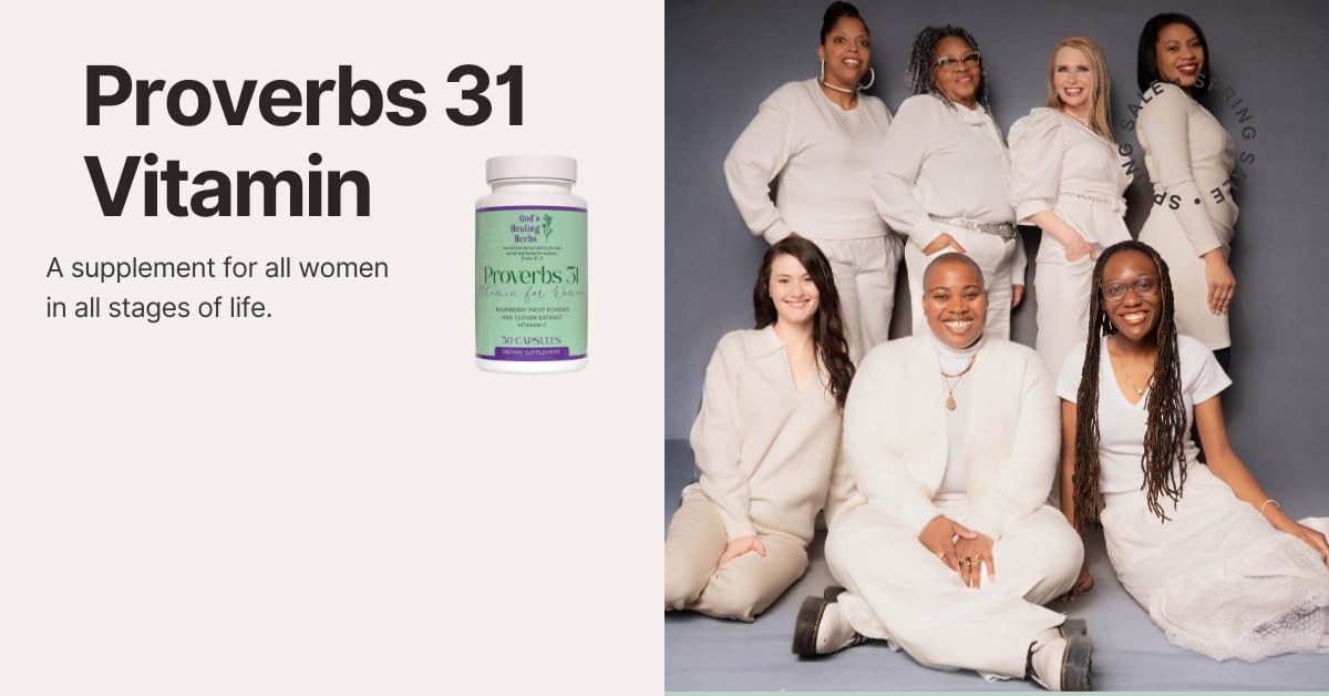 God's Healing Herbs Proverbs 31 Vitamin for Women Capsules, 30 Count