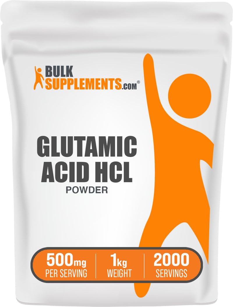BulkSupplements L-Glutamic Acid HCl Powder, 35.27