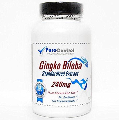 PureControl Supplements Ginkgo Biloba Standardized Extract 240mg 24% Glycosides Capsules, 1 Capsule