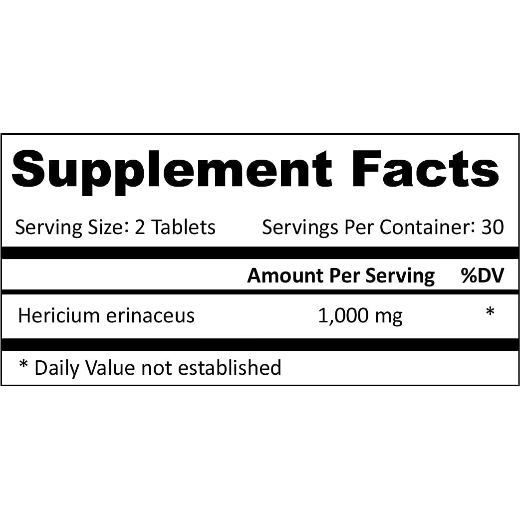 Mushroom Remedy PRO-Nerve & Brain Lion’s Mane Mushroom Extract, 60 Tablets