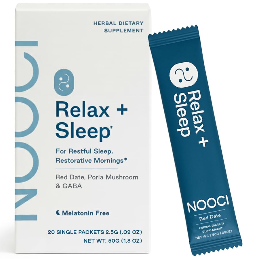 NOOCI Relax + Sleep Powder, 1.8 Ounce, 20 Sachets