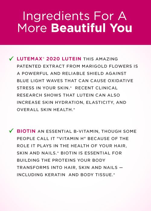 Purity Products Advanced Vitamin D Women's Formula Fortified with Lutein and Biotin for Healthy Skin and Hair, 60 Capsules