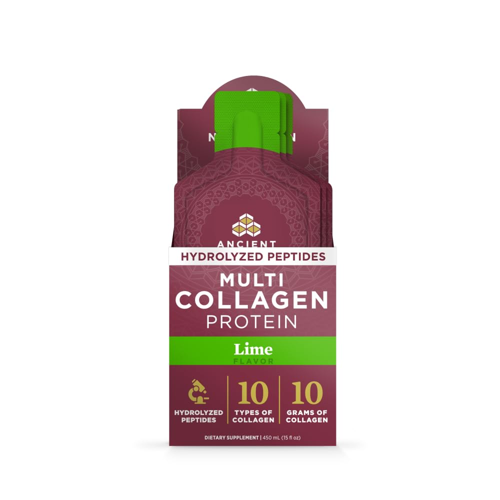 Ancient Nutrition Multi Collagen Protein Gel with Probiotics & Vitamin C, Hydrolyzed Collagen Peptides for Skin, Hair, Nails, Joints & Gut Health, Powder, 1