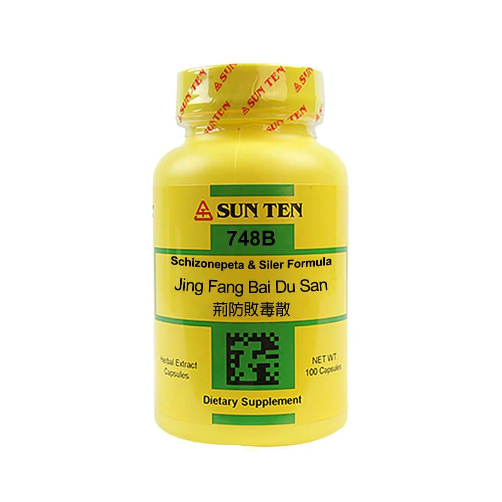 Sun Ten Jing Fang Bai Du San (Schizonepeta and Siler Formula) 100 Capsules