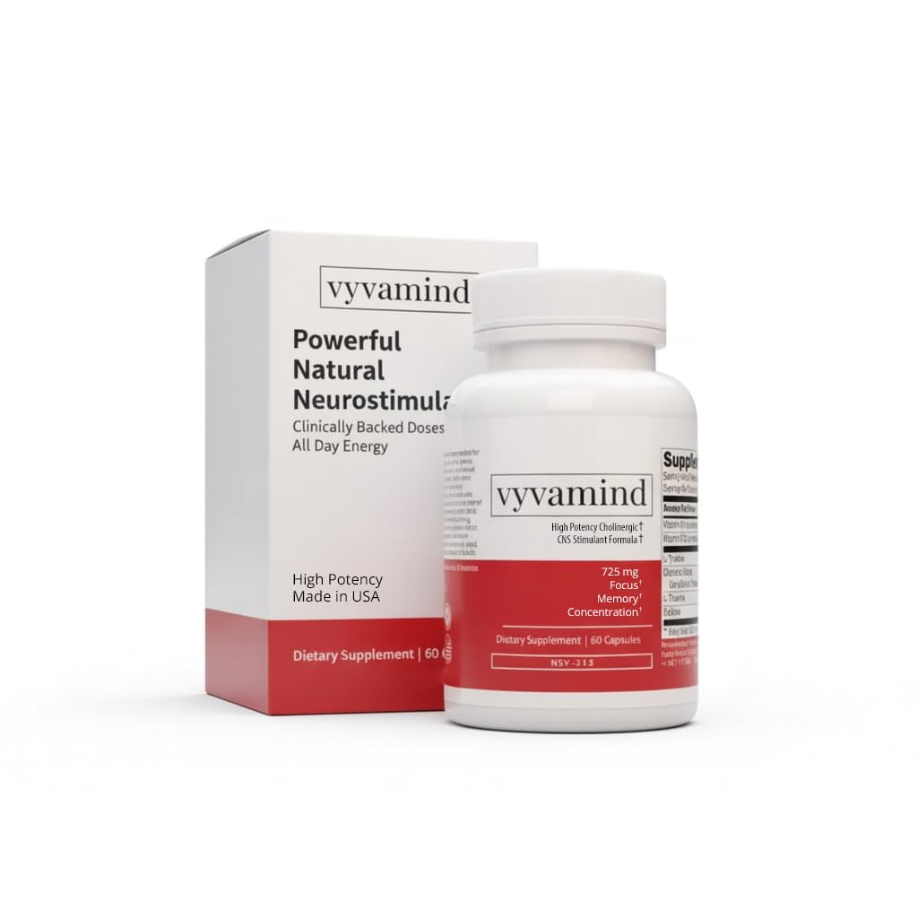 Vyvamind Cognitive Stimulant & Focus Aid, 60 Capsules
