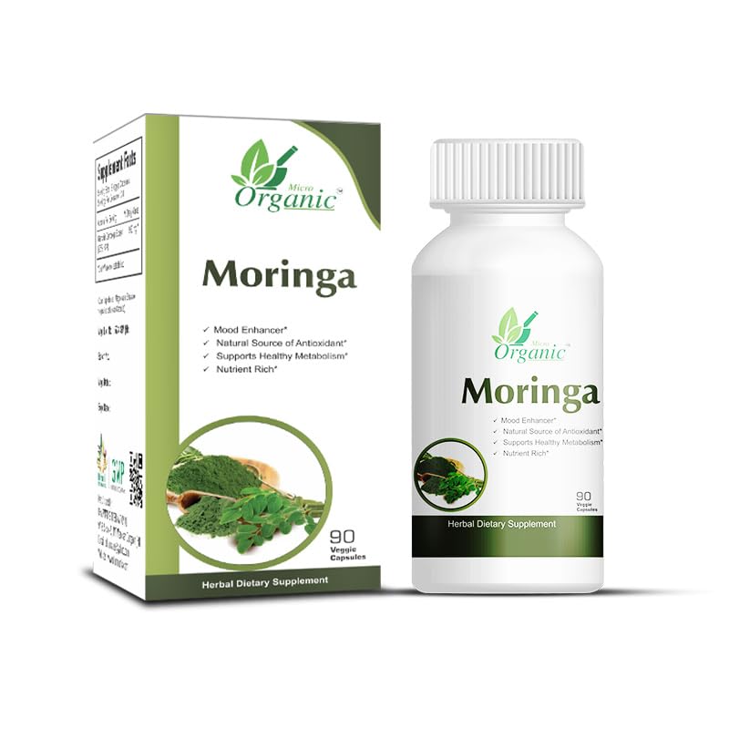 Generic Moringa Oleifera Leaf Extract 960mg Capsules, 180 Capsules