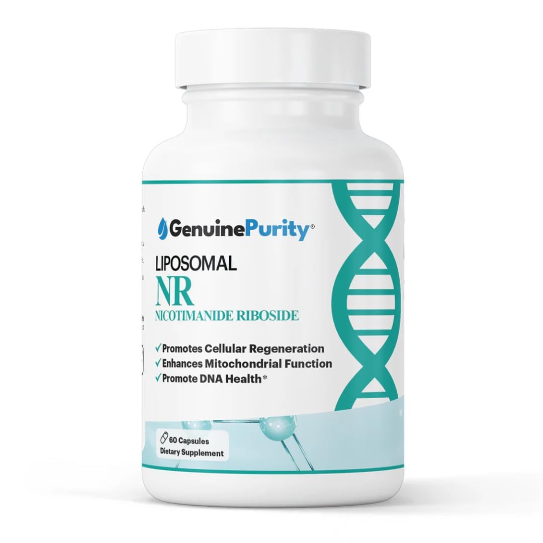 GenuinePurity Liposomal NR 300mg Nicotinamide Riboside Supplement, 60 Capsules
