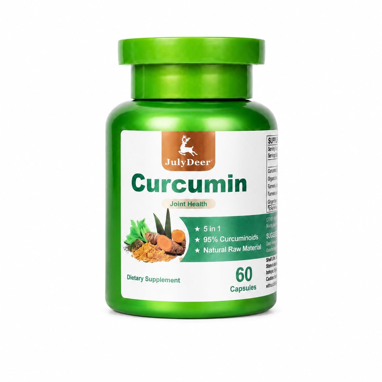 VBTOP NUTRA Turmeric Curcumin Supplement with 95% Curcuminoids Capsule 60 Count