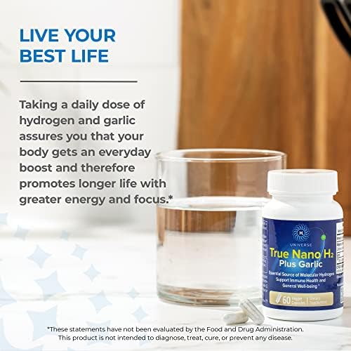 H2 Universe True Nano H2 with Garlic, 60 Capsules