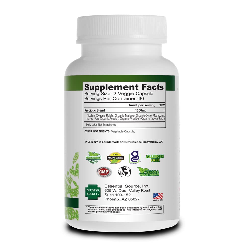 Essential Source Prebiotic Capsules for Women & Men 60 Count