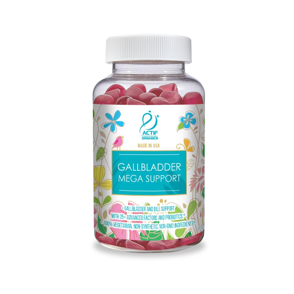 ACTIF Gallbladder Mega Support with 25+ Factors, 10 Billion CFU Probiotics, Bile Support Capsule 1 Count