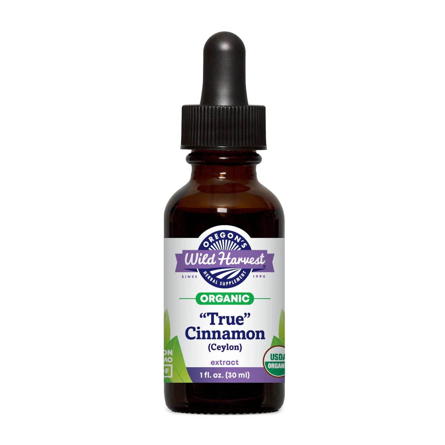 Oregon's Wild Harvest Cinnamon 1:2 Organic Herbal Supplement Capsule, 1