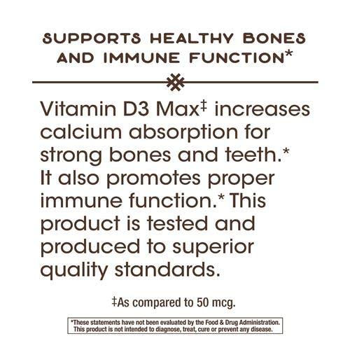 Nature's Way Vitamin D3 5000 IU Softgels 480 Count