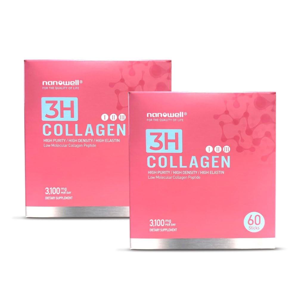 NANOWELL 3H Collagen Peptide Powder, 120 Count