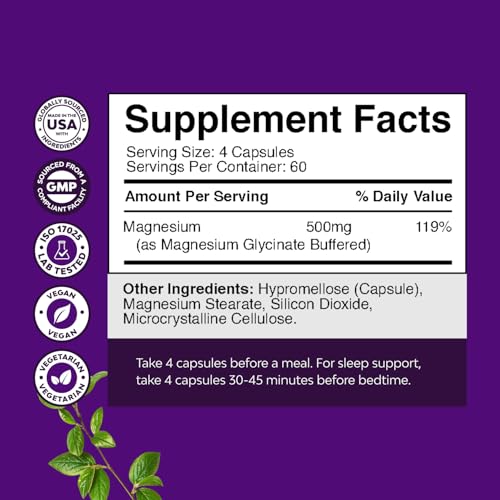 Natures Craft High Absorption Magnesium Glycinate Capsules