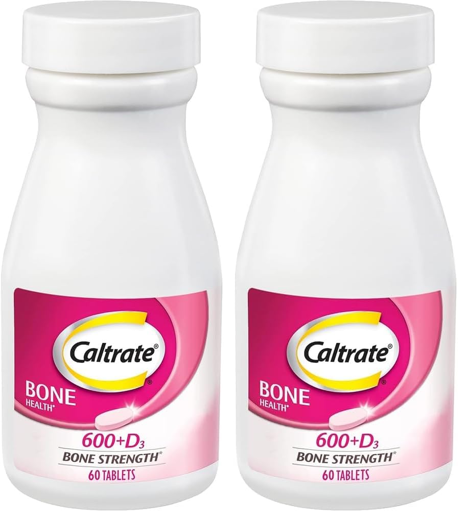 Caltrate 600 Plus D3 Calcium and Vitamin D Supplement Tablets, 120 Tablets