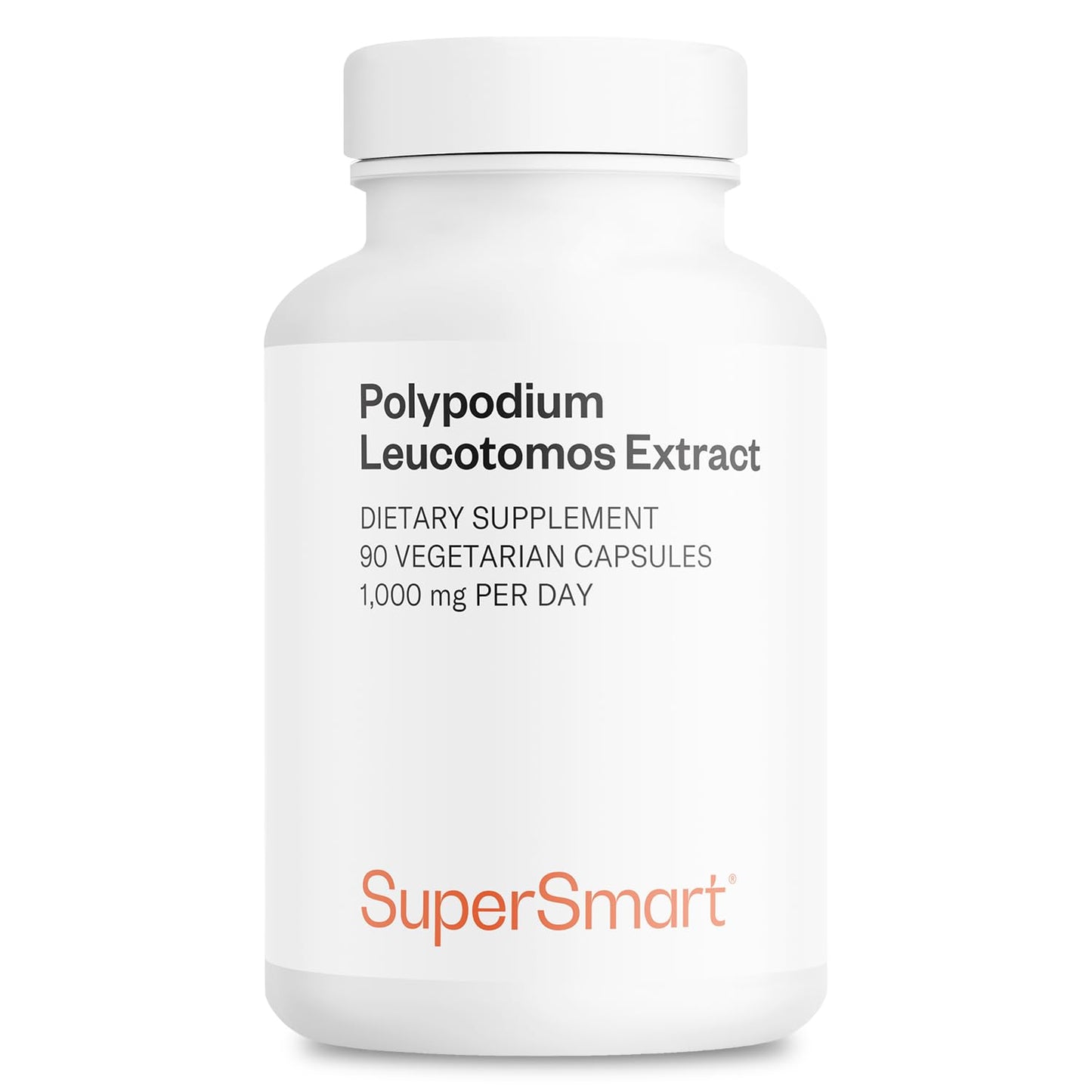 Supersmart Polypodium Leucotomos Extract 1000mg (Fern Extract 4:1) PLE Supplement Capsules, 90
