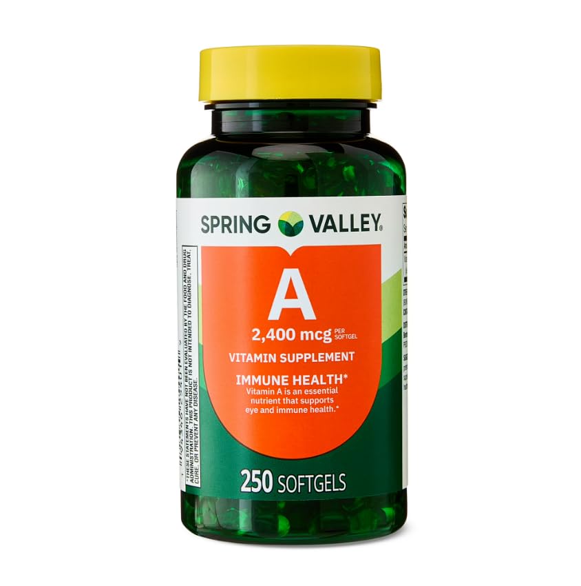 Generic Vitamin A Supplement 2,400mcg Softgels 250 Count
