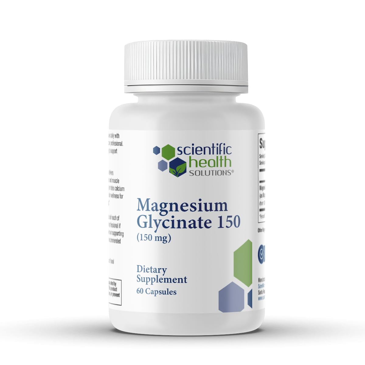 Scientific Health Solutions Magnesium Glycinate 150 mg Capsule, 60 Count
