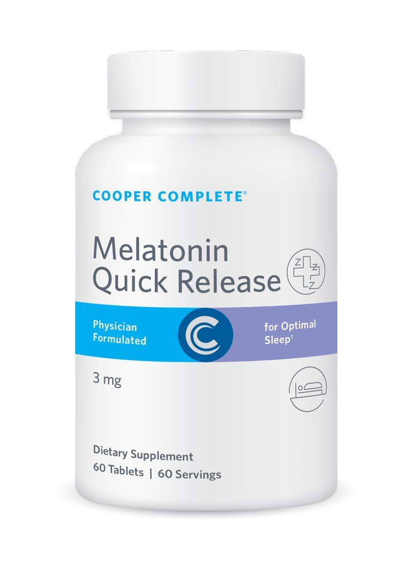 Cooper Complete Quick Release Melatonin 3 mg Fast-Dissolving Tablet, Sleep Support, 60 Tablets