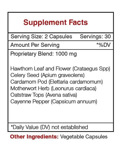 Secrets of the Tribe Blood Pressure Secret, Healthy Circulation Formula, Herbal Supplement Blend 60 Capsules