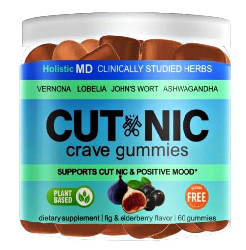Holistic MD Quit Smoking Gummies with Vernonia Cinerea, St. John's Wort & Ashwagandha, 60 Count