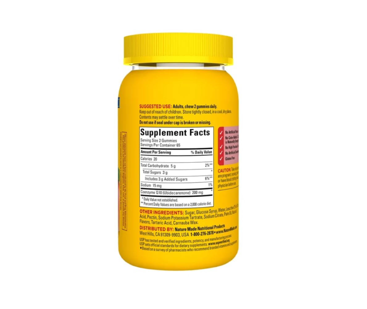 Nature Made CoQ10 100 mg Gummies 60 Count