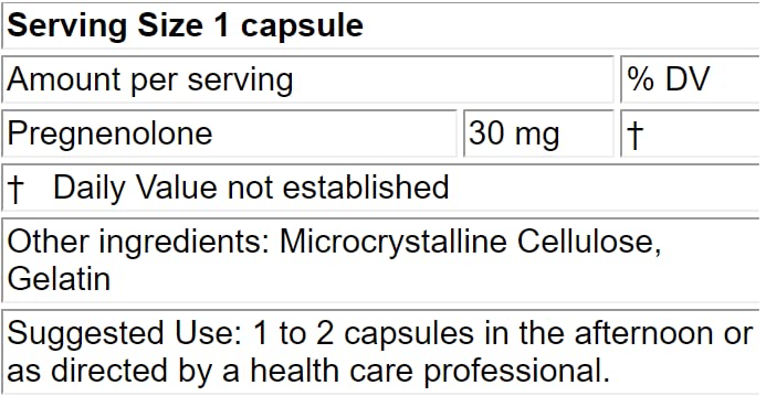 LifeLink Pregnenolone Capsules 150