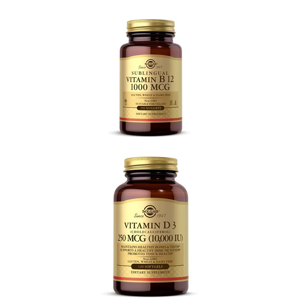 Solgar Vitamin B12 1000 mcg Softgels, 250 Nuggets