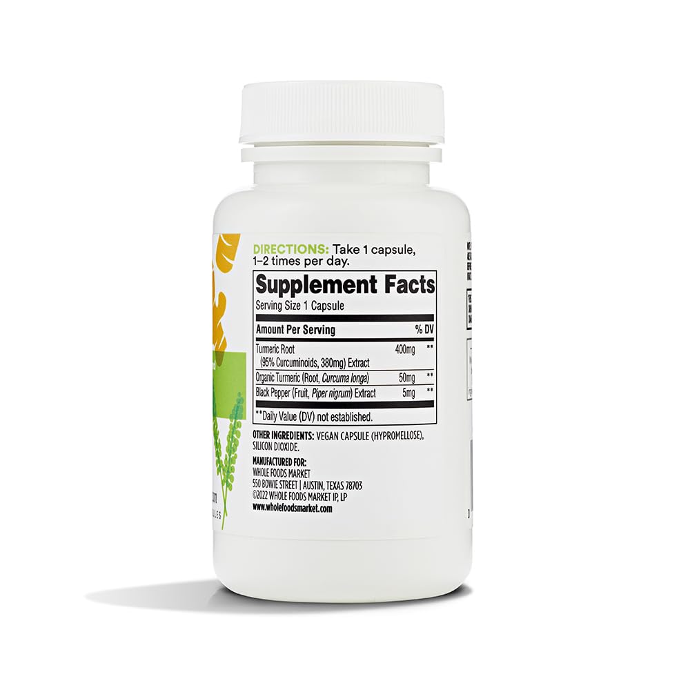 365 by Whole Foods Market Turmeric Capsules 60 Count