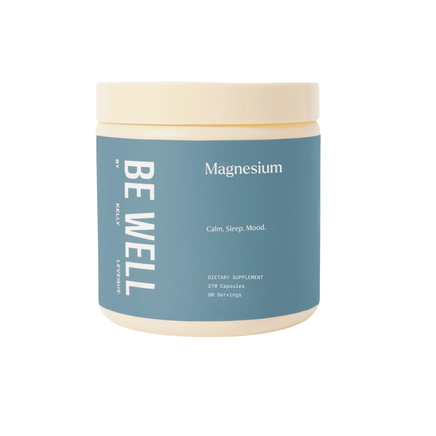 Be Well by Kelly LeVeque Magnesium with GABA, L-theanine & B6, 270 Capsules